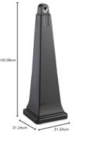 Rubbermaid peukenzuil Groundskeeper, ft 31 x 31 x 100 cm, gegalvaniseerd staal - thumbnail