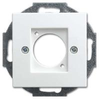 Busch-Jaeger 2CKA001724A4340 XLR-doos Afdekking Wit, Zuiver wit (RAL 9010) 1 stuk(s)