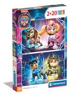 Clementoni legpuzzel super color paw patrol, 2x20st. - thumbnail