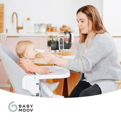 Set van 12 hermetisch afgesloten bakjes + 3 soepele lepels BABYMOOV Babydols Multi Set meerdere kleuren - thumbnail
