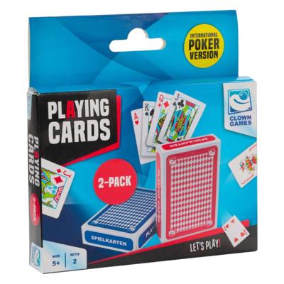 Clown Games speelkaarten internationaal set/2 Clown Games speelkaarten internationaal set/2