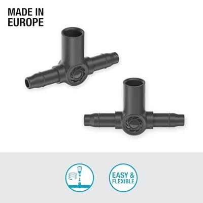 Gardena Micro Drip Systeem T-stuk voor Sproeiers/Einddruppelaars 4,6 mm (3/16")