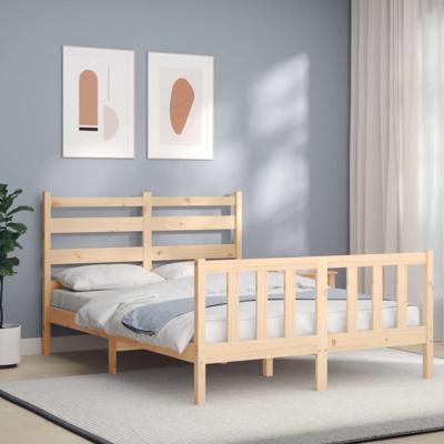 Bedframe zonder matras massief grenenhout 140x200 cm