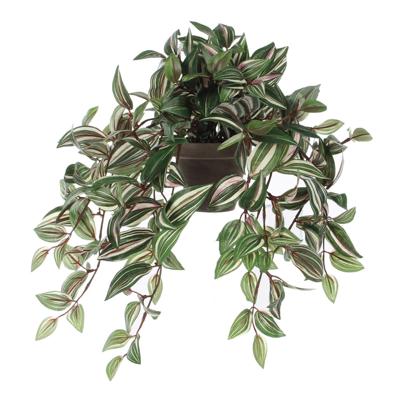 Mica Decorations kunst hangplant tradescantia 45cm groen