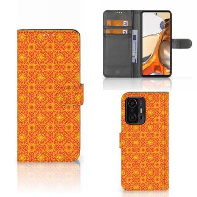 Xiaomi 11T | 11T Pro | Telefoon Hoesje | Batik Oranje Xiaomi 11T | 11T Pro | Telefoon Hoesje | Batik Oranje