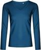 Promodoro XO1560 Women´s V-Neck T-Shirt Long Sleeve - Petrol - XXL - thumbnail