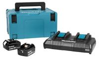 Makita accessoires 197629-2 starterset 18v li-ion 2x 5,0ah + duolader in mbox - bl1850 - dc18rd - thumbnail