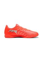PUMA Future 9 Play Zaalvoetbalschoenen (IN) Felrood Zilver Zwart - thumbnail
