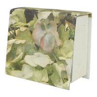 Papierhouder Groot Vierkant Hortensia Groen - thumbnail