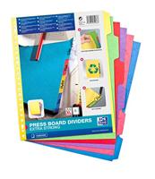 Tabbladen Oxford A4+ 23-gaats 6-delig karton kleur - thumbnail