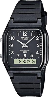 Horlogeband Casio AW-48HE-1AVDF Kunststof/Plastic Zwart 16mm