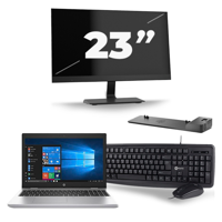 HP ProBook 650 G5 - Intel Core i5-8e Generatie - 15 inch - 16GB RAM - 256GB SSD - Windows 11 + 1x 23 inch Monitor - thumbnail