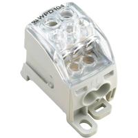 Weidmüller 1562000000 Verdeelblok Schroeven Grijs, Transparant 1 stuk(s) - thumbnail