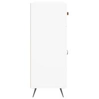 Dressoir 69,5x34x90 cm bewerkt hout wit - thumbnail