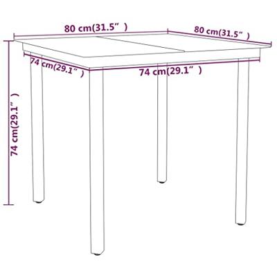 3-delige Tuinset zwart 3-delige Tuinset zwart