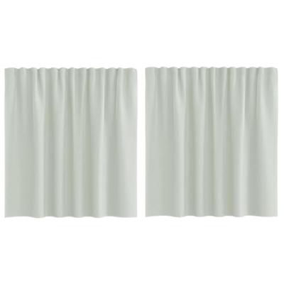 VidaXL Gordijnen voile met roedezakken 2 st lichtgrijs VidaXL Gordijnen voile met roedezakken 2 st lichtgrijs