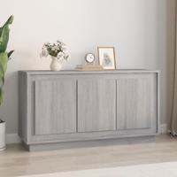 Dressoir 102x35x55 cm bewerkt hout grijs sonoma eikenkleurig - thumbnail