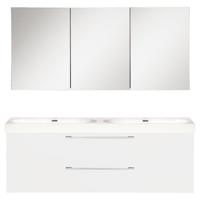 Badkamermeubelset Differnz Somero Met Keramiek Wastafel 120 cm Hoogglans Wit Differnz - thumbnail