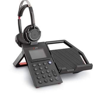 Poly tafeltelefoonoplossing 'ELARA 60 WS' voor Voyager Focus inclusief headset en Microsoft Team-knop