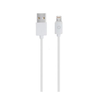 RealPower 255649 USB-kabel USB 2.0 USB-A stekker, Apple Lightning stekker 1.00 m Wit