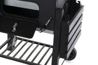 Houtskoolbarbecue met Deksel en Wielen DKD Home Decor Zwart Metaal Staal 140 x 60 x 108 cm (140 x 60 x 108 cm) - thumbnail