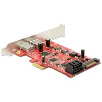 Delock 89389 USB 3.2 Gen 1-controllerkaart PCIe Incl. Low-Profile slotplaat - thumbnail