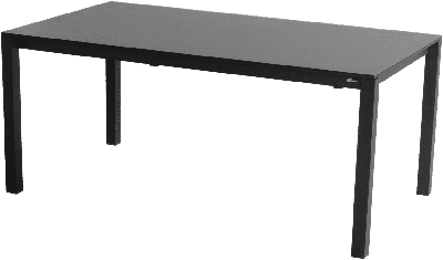 Hartman Uitschuifbare Tuintafel 'Matteo' 180/240 x 100cm, kleur Zwart