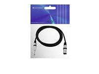 Omnitronic 3022519B XLR Adapterkabel [1x XLR-stekker 3-polig - 1x Jackplug male 6,3 mm (mono)] 2.00 m Zwart - thumbnail