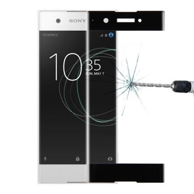 Voor Sony Xperia XA1 0.33mm 9H oppervlaktehardheid 3D gebogen schermvullend getemperd glas scherm Protector(Black)