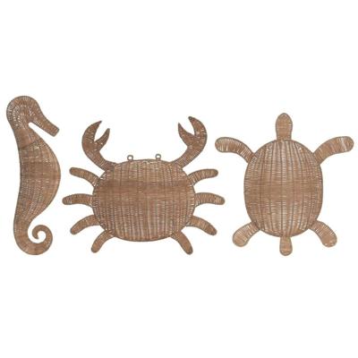 Wanddecoratie Home ESPRIT 46 X 6 X 47 CM (3 Stuks) Wanddecoratie Home ESPRIT 46 X 6 X 47 CM (3 Stuks)