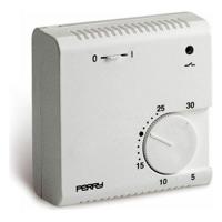 Thermostaat Perry 03016 Wit Analoog - thumbnail