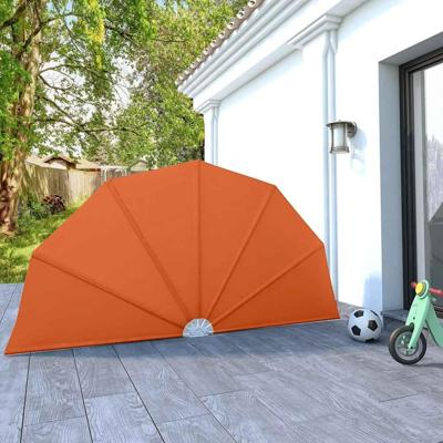 VidaXL Terrasscherm inklapbaar 160 cm terracottakleurig VidaXL Terrasscherm inklapbaar 160 cm terracottakleurig