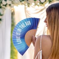Houten waaier Love Is In The Air - thumbnail