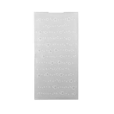 Nellie's Choice • 3d embossing folder achtergrond sterren en stipjes 10,5x21cm