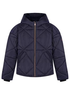 NoBell winter winterjas meisjes - navy blauw - Buffer - kort, capuchon