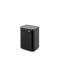 Brabantia Bo Prullenbak - 4 liter - kunststof binnenemmer - zwart mat 222481 - thumbnail
