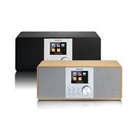 Lenco DIR-200 Digitale internetradio, wifi, met DAB/DAB+ en FM-tuner, radiowekker (7 cm TFT-kleurendisplay, 2 wektijden, AUX-ingang, line-uitgang, afstandsbediening), zwart - thumbnail