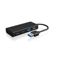 ICY BOX IB-HUB1426-U3, USB 3.2 Gen 1 Hub Type-A zu 2x Type-C® u. 2x Type-A USB Anschl. 60493 USB-hub 4 poorten USB-A USB 3.0 5 GBit/s Via PC bedienbaar Zwart - thumbnail