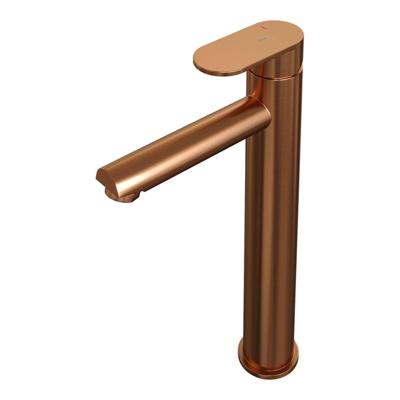 Wastafelmengkraan Brauer Copper Edition Coldstart Opbouw Hoog Platte Hendel Geborsteld Koper PVD Brauer