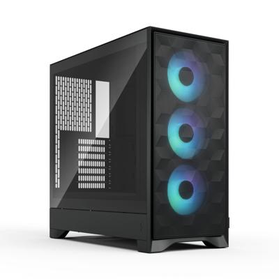 PC-behuizing - FRACTAL DESIGN - FD-C-POA2A-03 - Pop 2 Air TG RGB - ATX-vormfactor - 3 ventilatoren met geprofileerde bladen - Zwart