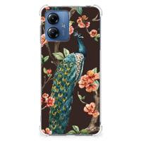 Motorola Moto G14 Case Anti-shock Pauw met Bloemen - thumbnail