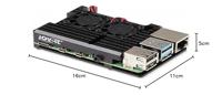 Joy-it Armor Case BLOCK ACTIVE SBC-behuizing Geschikt voor serie: Raspberry Pi® Incl. actieve koeler Zwart - thumbnail