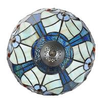 Clayre & Eef Tiffany Tafellamp Ø 25x40 cm Blauw Glas Tiffany - thumbnail
