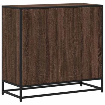 Boekenkast 80,5x35x76 cm bewerkt hout bruin eikenkleur