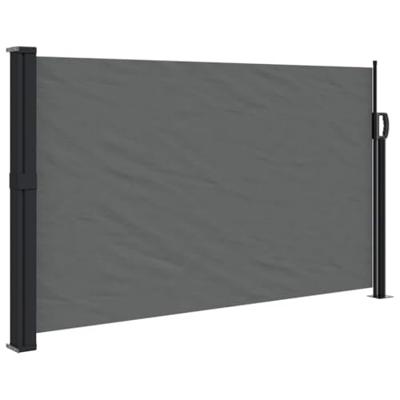 Windscherm uittrekbaar 120x300 cm antracietkleurig Windscherm uittrekbaar 120x300 cm antracietkleurig