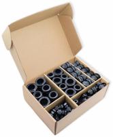 Quadrios 2009CA105 Wartel assortiment PA66 Zwart (RAL 9005) 1 set(s) - thumbnail