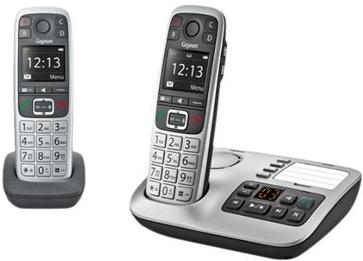 Gigaset E560A Duo Telefoons Zilver/Grijs