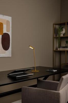 Lucide LAVALE - Bureaulamp - LED Dimb. - 1x3W 2700K - Okergeel Lucide LAVALE - Bureaulamp - LED Dimb. - 1x3W 2700K - Okergeel