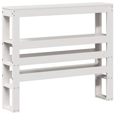 Bedframe met hoofdeinde zonder matras 200x200 cm wit - thumbnail