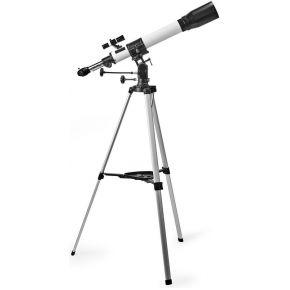 Telescoop - Diafragma: 70 mm - Brandpuntsafstand: 700 mm - Finderscope: 5 x 24 - Maximale werkhoogte: 125 cm - Tripod - Wit/Zwart